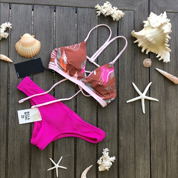 🌴🌼HURLEY- QUICK DRY DOMINO BIKINI SET🌼🌴 - Picture 2 of 11